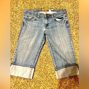 Old Navy Women's Size 10 Capri Jeans Blue Stretch Denim Low Waist